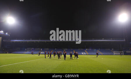 Soccer - l'AC Milan Session de formation - Fratton Park Banque D'Images