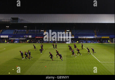 Soccer - l'AC Milan Session de formation - Fratton Park Banque D'Images