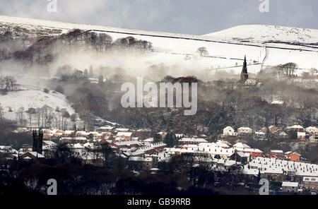 Averses de neige Banque D'Images