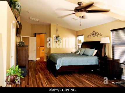Chambre de maître contemporain, l'architecture d'intérieur Banque D'Images
