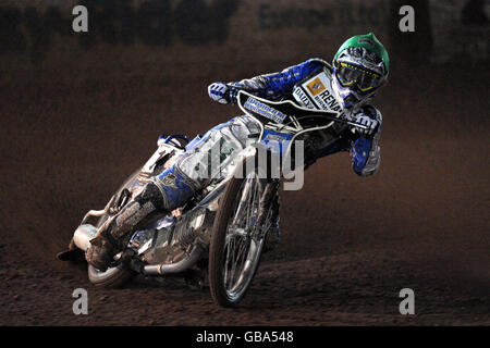 Speedway - le championnat 2008 Elite League Riders - Perry Barr Stadium. Chris Holder, Poole Pirates Banque D'Images