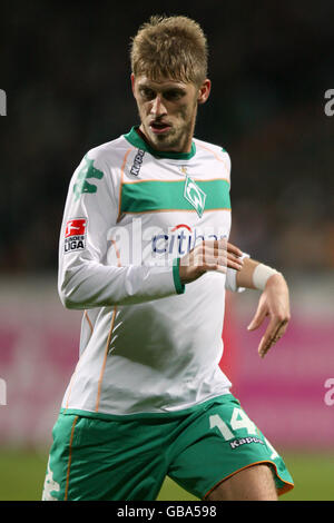 Football - Allemand Bundesliga - SV Werder Bremen / FC Koln - Weserstadion. Aaron Hunt, Werder de Brême Banque D'Images