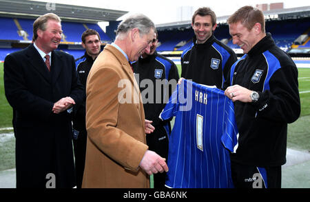 Prince de Galles visite Ipswich Town Banque D'Images