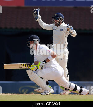 Cricket - Premier Test - Jour 3 - Inde v Angleterre - M. A. Chidambaram Stadium - Chennai - Inde Banque D'Images