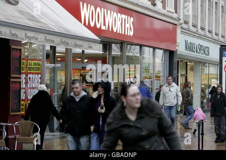 Les fermetures de Woolworths Banque D'Images