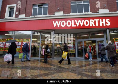 Un magasin Woolworths à Stockport. 35-39 Princes Street, Stockport, SK1 1SY. Banque D'Images