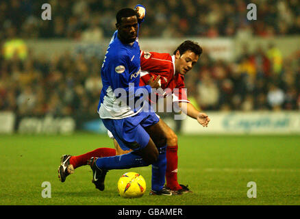 Football - Nationwide League Division One - Nottingham Forest / Ipswich Town.Chris Bart-Williams de la ville d'Ipswich et Andy Reid de la forêt de Nottingham Banque D'Images