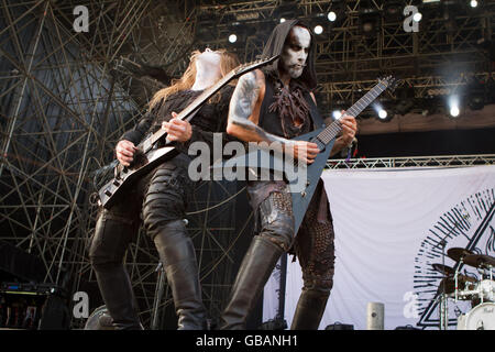 Milano, Italie 4 juillet 2016 live at The Behemoth effectue son marché, Milan. © Davide Merli / Alamy Live News Banque D'Images