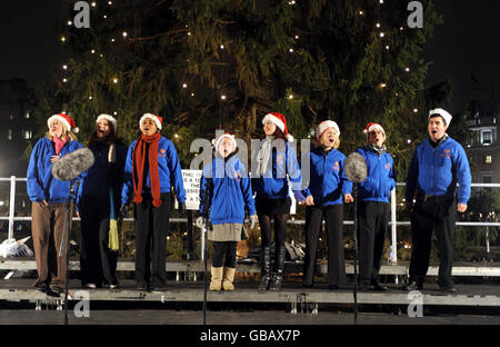 M'entendre maintenant ! Concert chorale - Londres Banque D'Images