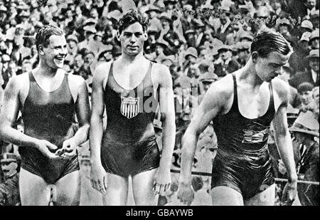 Natation - Jeux Olympiques de Paris 1924 - Men's 400m Banque D'Images