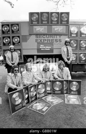 Musique - Moody Blues recueillir leur Platinum - 1978 Banque D'Images