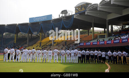 Cricket - Premier Test - Jour 1 - Inde v Angleterre - M. A. Chidambaram Stadium - Chennai - Inde Banque D'Images