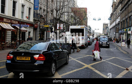 Congestion charge référendum à Manchester Banque D'Images