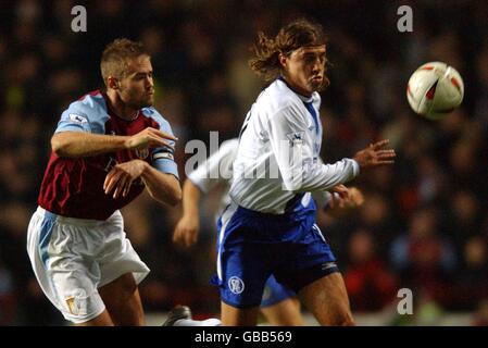 Football - Carling Cup - Quart de finale - Aston Villa v Chelsea Banque D'Images