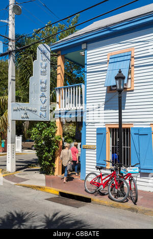 Floride, Key West, Bahama Village, bleu ciel Restaurant & Bar Banque D'Images