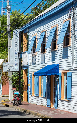 Floride, Key West, Bahama Village, bleu ciel Restaurant & Bar Banque D'Images