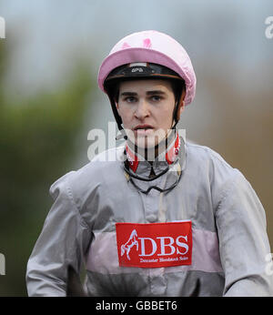 Courses hippiques - Betdaq Day - Kempton Park.Jockey Nicky Mackay Banque D'Images