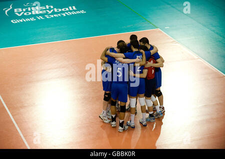 Volleyball - Championnat du Monde 2010 - Premier tour GO Men v Bélarus Hommes - English Institute of Sport Banque D'Images