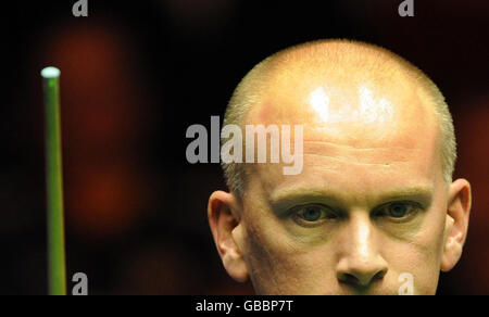 Snooker - The Masters 2009 - quatrième jour - Wembley Arena.Peter Ebdon pendant les Masters à Wembley Arena, Londres. Banque D'Images