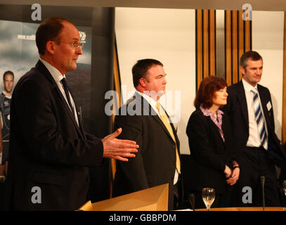 Rugby Union - réception parlementaire écossaise de Rugby - Parlement écossais.Gordon Mckie, chef de l'exécutif écossais de Rugby lors de la réception parlementaire écossaise au Parlement écossais d'Édimbourg. Banque D'Images