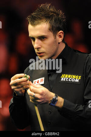 Snooker - The Masters 2009 - huitième jour - Wembley Arena.Mark Selby lors de la finale des maîtres à Wembley Arena, Londres. Banque D'Images