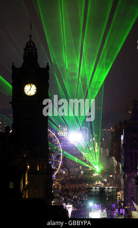 Les célébrations du Nouvel An - Hogmanay - Edimbourg Banque D'Images