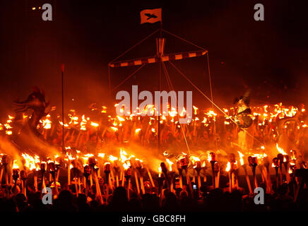 Up Helly Aa Festival Banque D'Images