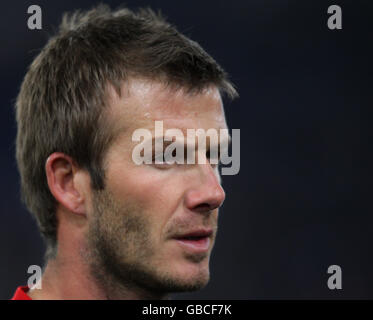 Football - Serie A - AS Roma v AC Milan - Stadio Olimpico. David Beckham, AC Milan Banque D'Images