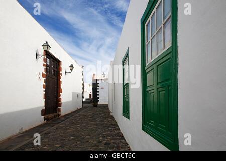 Gasse, Teguise, Playa Blanca, Lanzarote, Insel Kanarische Inseln, Kanaren Spanien, Banque D'Images