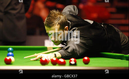 Snooker - The Masters 2009 - 5e jour - Wembley Arena.Mark Selby pendant les Masters à Wembley Arena, Londres. Banque D'Images