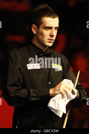 Mark Selby pendant les Masters à Wembley Arena, Londres. Banque D'Images