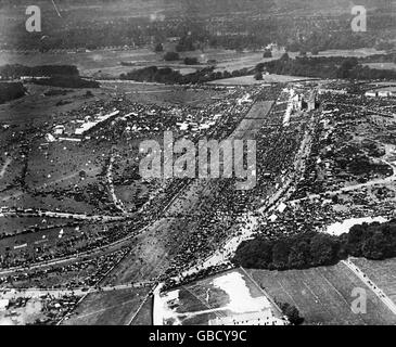 Les courses de chevaux - le Derby d'Epsom - 1947 Banque D'Images