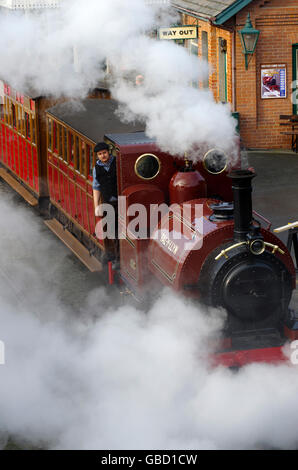 Locomotive vapeur Dolgoch Talyllyn, à voie étroite, au nord du Pays de Galles Banque D'Images