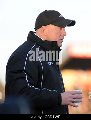 Football - FA Cup - troisième tour - Forest Green Rovers v Derby County - New Lawn Stadium.Jim Harvey, directeur de Forest Green Rovers Banque D'Images