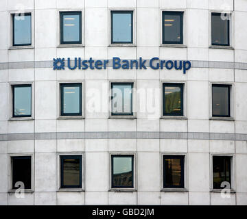 Ulster Bank annonce des réductions d'emplois. Siège de la Ulster Bank au centre-ville de Dublin. Banque D'Images