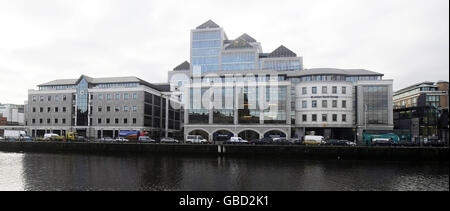 Ulster Bank annonce des réductions d'emplois. Siège de la Ulster Bank au centre-ville de Dublin. Banque D'Images