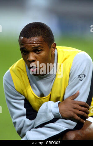 Football - Ligue des champions de l'UEFA - deuxième tour - première étape - FC Porto / Manchester United.Quinton Fortune de Manchester United avant le match Banque D'Images