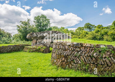 Tinkinswood chambre funéraire près du village de St Nicholas dans la vallée de Glamorgan, Pays de Galles du sud Banque D'Images