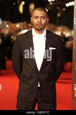 Noel Clarke arrive pour les British Academy film Awards 2009 à l'Opéra Royal de Covent Garden, dans le centre de Londres. Banque D'Images