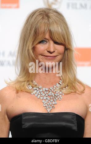 Goldie Hawn au British Academy film Awards 2009 à l'Opéra Royal de Covent Garden, dans le centre de Londres. Banque D'Images