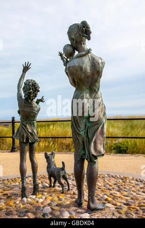 Anita Lafford's 'La Statue de bienvenue', Lancashire Fleetwood Banque D'Images