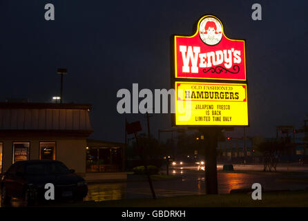 Wendy's Restaurant en France Banque D'Images