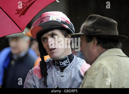 Les courses de chevaux - Hippodrome de Plumpton Banque D'Images