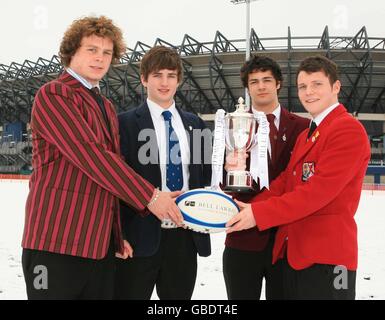 Rugby Union - Bell Lawrie Scottish Schools Cup Semi finale Tirage - Murrayfield Banque D'Images