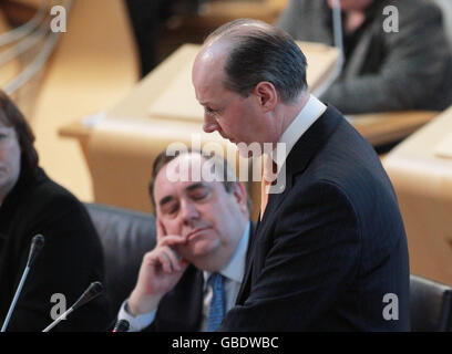 Le gouvernement local au débat du Parlement écossais Banque D'Images