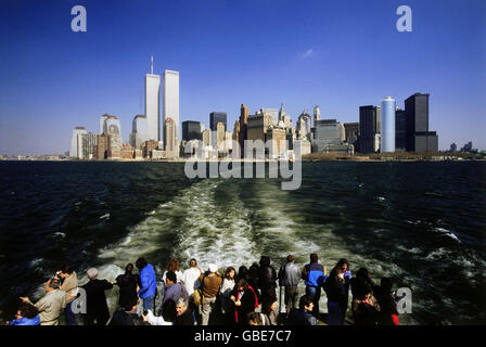 Géographie / Voyage, Etats-Unis, New York, New York, vues sur la ville / paysages, vue de East River sur l'horizon de Manhattan, années 1980, droits supplémentaires - Clearences-non disponible Banque D'Images