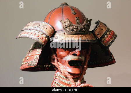 Masque/casque De Samouraï Japonais - Reproduction Vintage Pour Cosplay Ou Déco