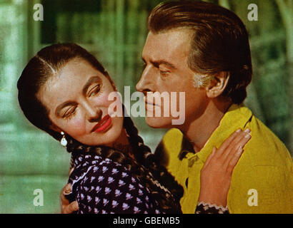 Le Nord Sauvage, alias : Gefährten des Grauens, USA 1952, Regie : Andrew Marton, acteurs : Cyd Charisse, Stewart Granger Banque D'Images