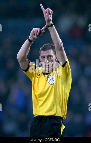 Football - FA Cup - Cinquième tour - Blackburn Rovers / Coventry City - Ewood Park.Steve Tanner, arbitre Banque D'Images