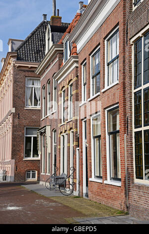 Façades de maisons, vieille ville, Hoorn, Noord-Holland, les Pays-Bas / Hollande Banque D'Images